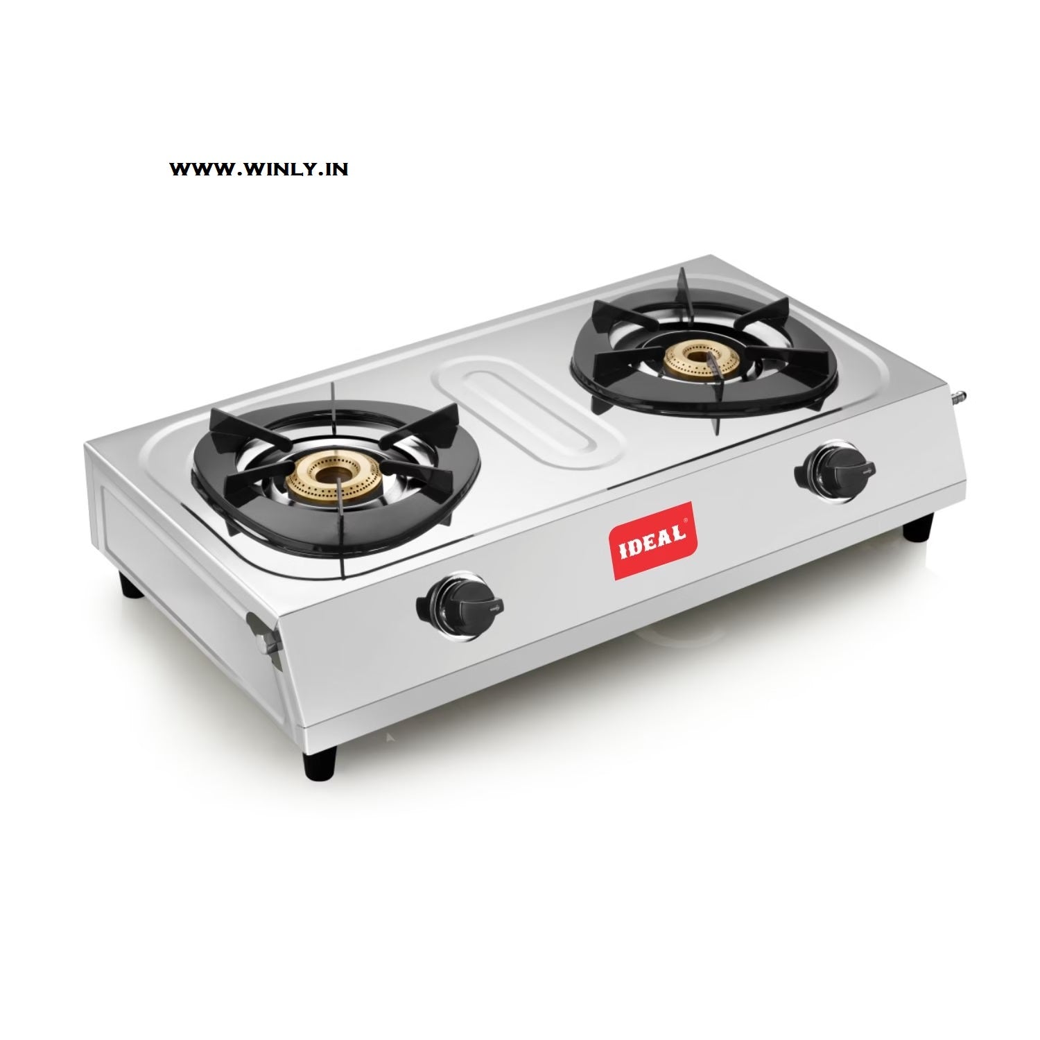 Ideal Ever+ Stainless Steel LPG Gas Stove – 2 Burner