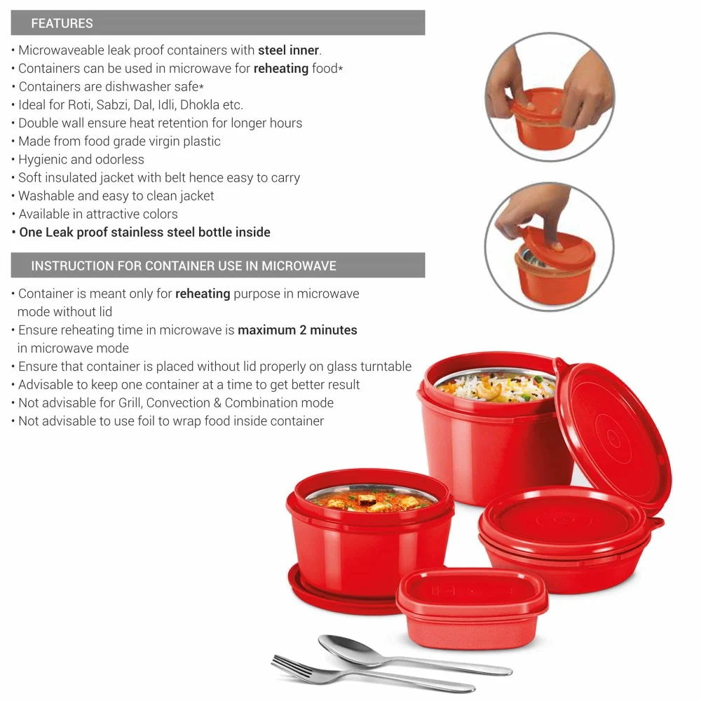 Milton Savor Lunch Box - Stainless Steel Containers