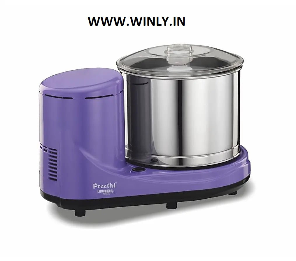 Preethi Lavender Grind, Table Top Wet Grinder, 2 Litre, 5 Year Motor Warranty