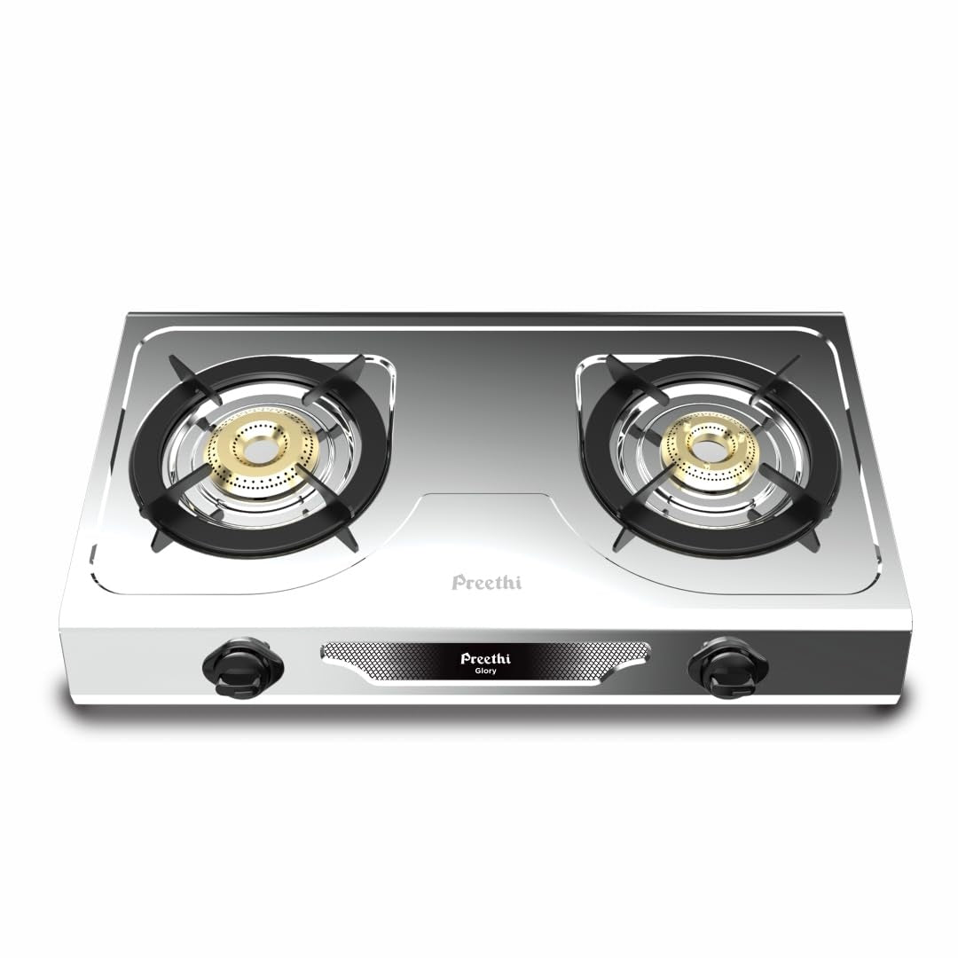 Preethi Glory Stainless Steel Gas Stove (SSGS 012) 2 Burner