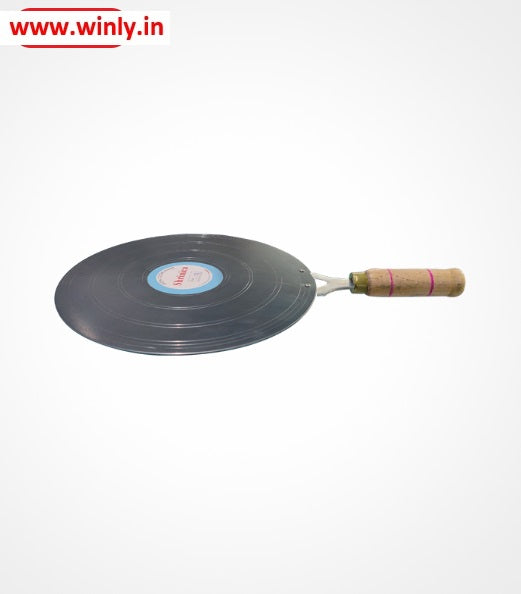 Shrinica Iron Dosa Tawa Concave - Wooden Handle - 11 Inch 500001