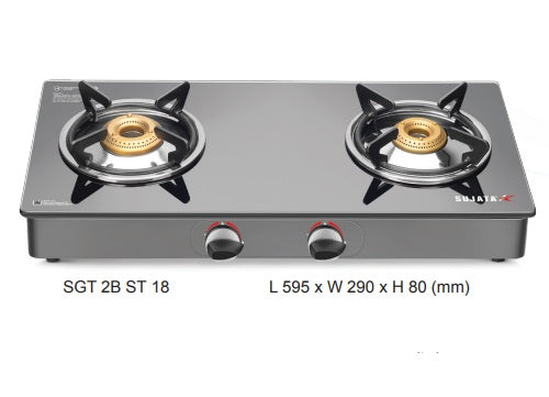 Sujata Glass Top Gas Stove (Standard Glass Cook Tops)