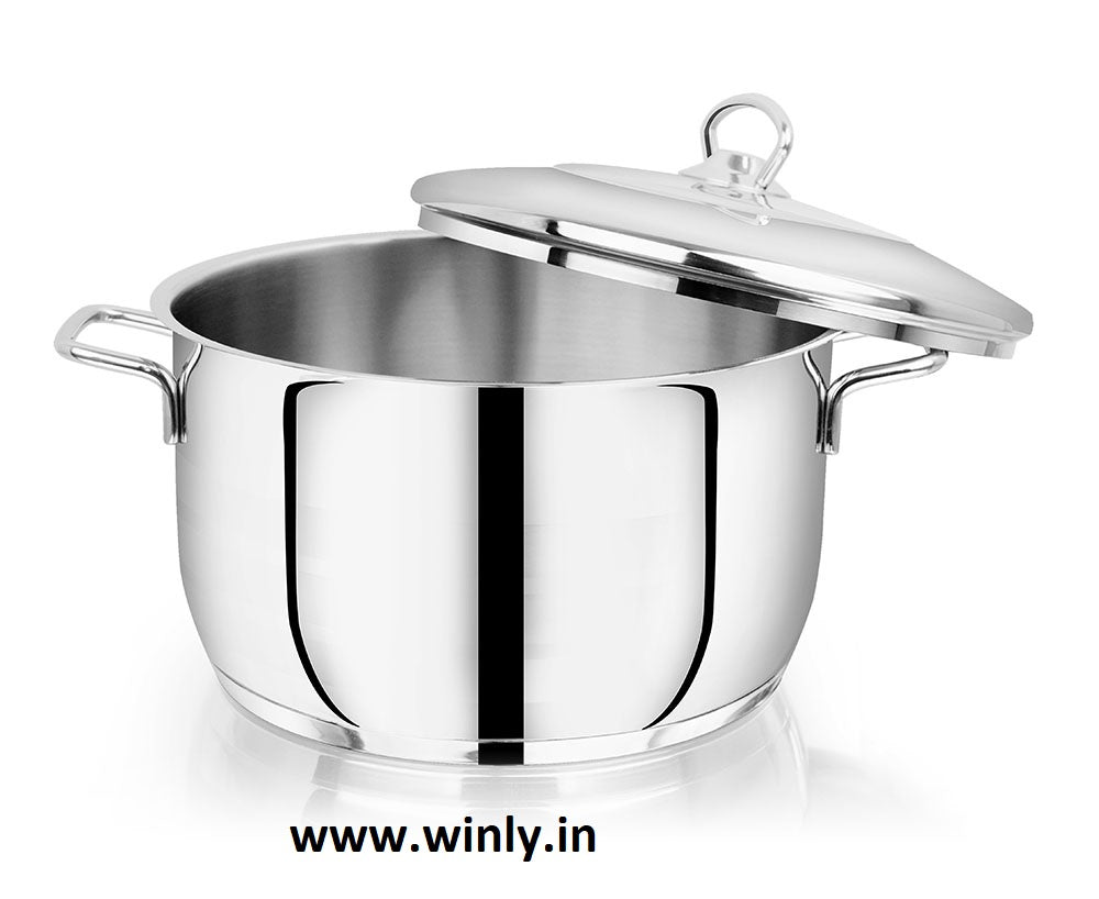 Avanti Cooking Pot / Biryani Pot - Encapsulated Triply Bottom With Lid - Induction And Gas Compatible