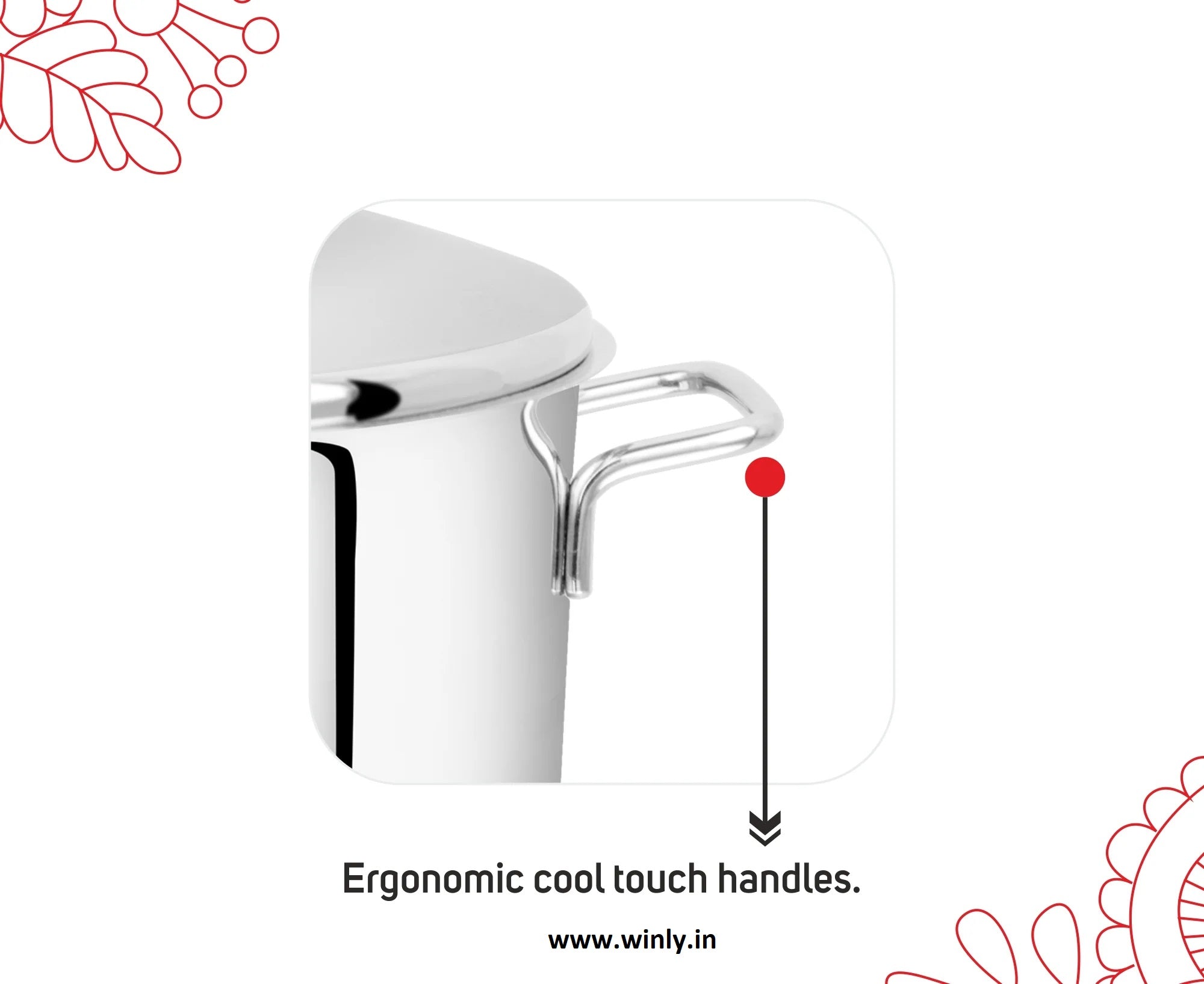 Avanti Cooking Pot / Biryani Pot - Encapsulated Triply Bottom With Lid - Induction And Gas Compatible