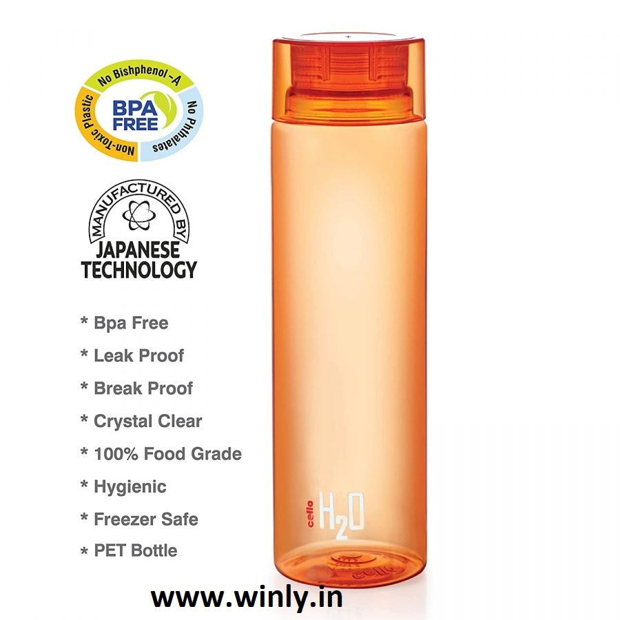 H2O Plastic Fridge Bottle