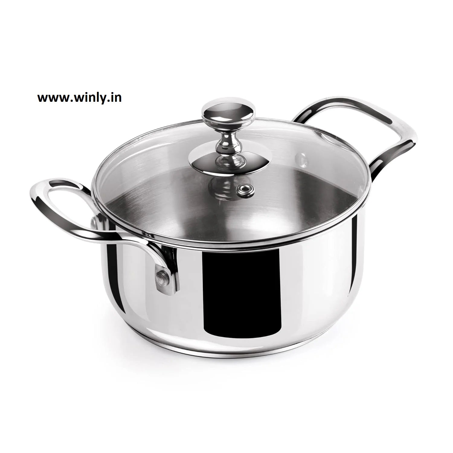 Milton Pro Cook Stainless Steel Casserole With Lid Sandwich Bottom