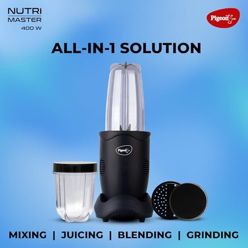 Pigeon Nutri Master 400W Mixer Grinder Juicer Blender - 2 Jars