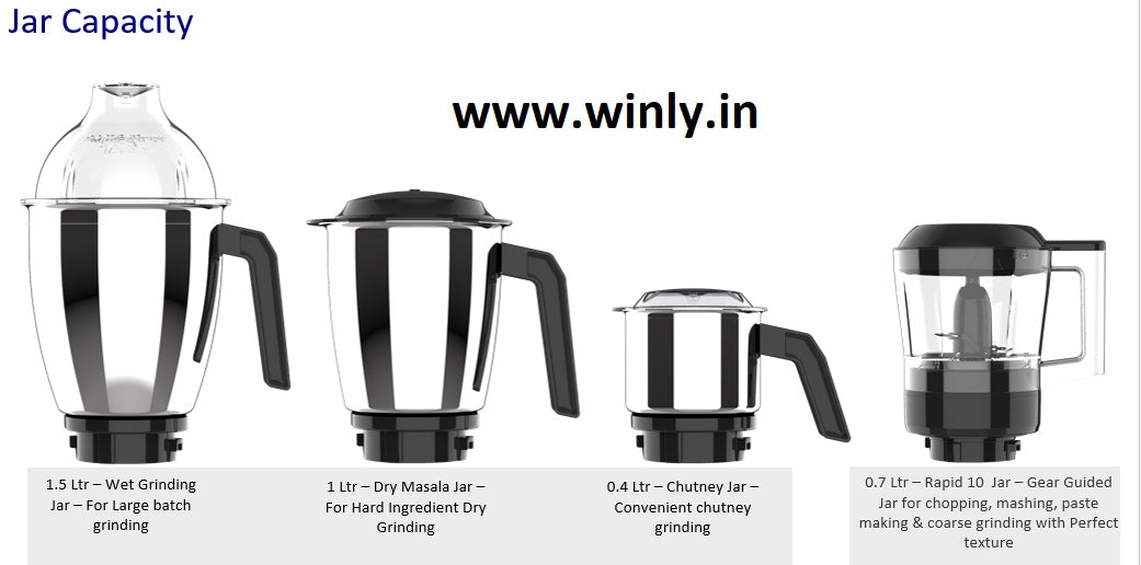 Preethi Peppy Pro 750w Heavy Duty Mixer Grinder MG247