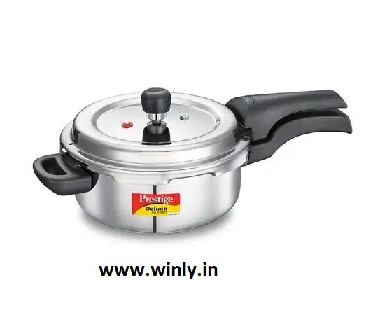 Prestige Deluxe Alpha Svachh Stainless Steel Spillage Control Pressure Cooker