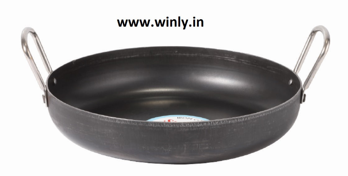 Shrinica Iron Deep Frypan Induction Bottom Steel Handle (2H)