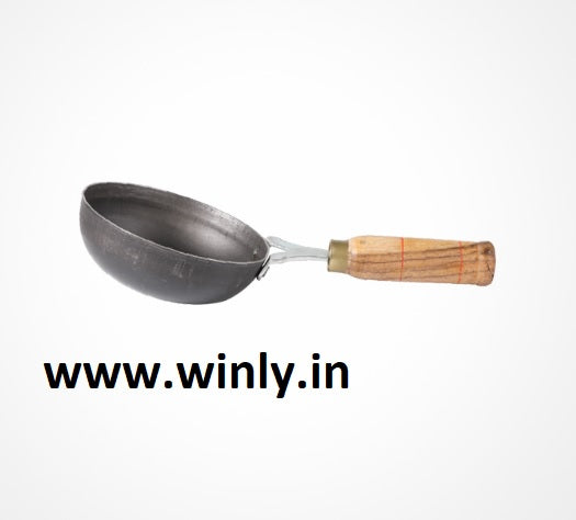 Shrinica Iron Tadka Pan - Wood Handle - 5 Inch