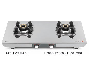 Sujata Majestic Stainless Steel Cooktop | Manual Ignition