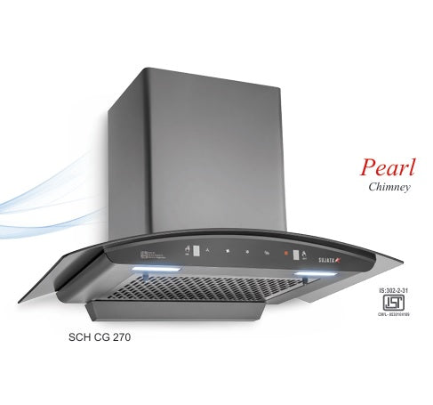 Sujata Pearl SCH CG 270 Auto Clean Chimney – 1350 m³/hr Suction
