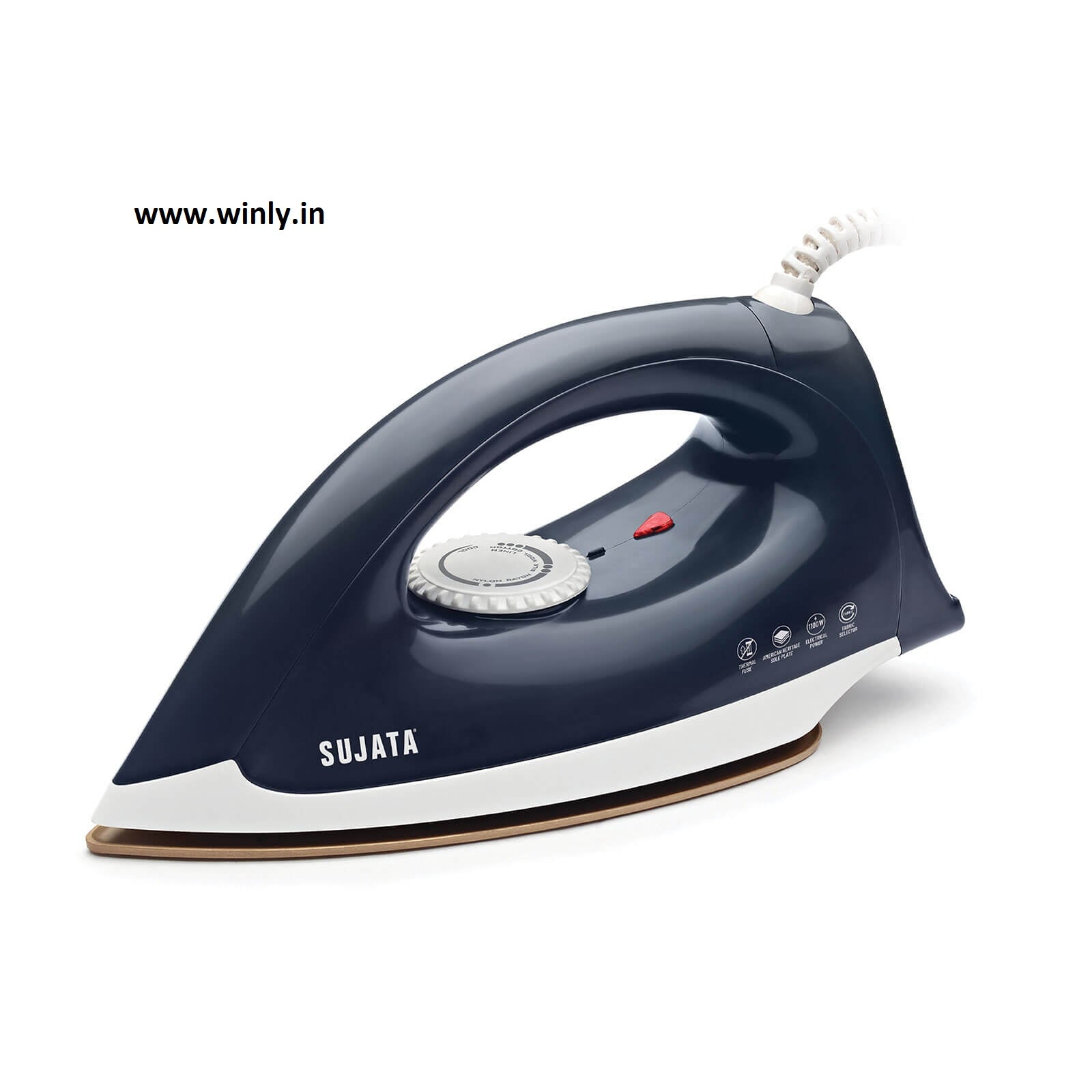 Sujata Smooth slide Dry Iron 1100 watts