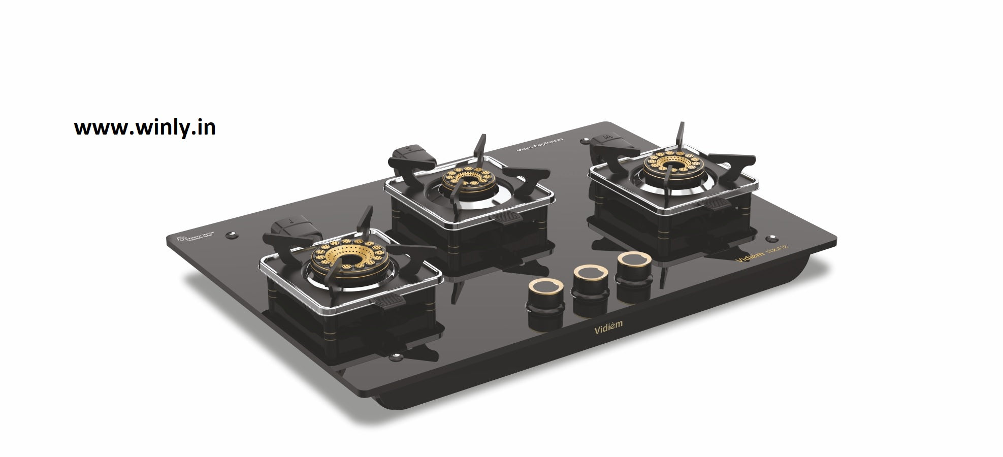 VIDIEM VOGUE 3-Burner Gas Cooktop