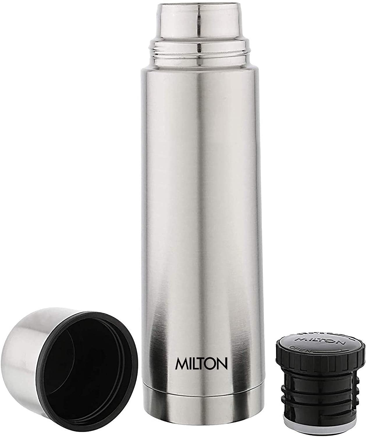 MILTON THERMOSTEEL WITH PLAIN LID BOTTLE 350 ML