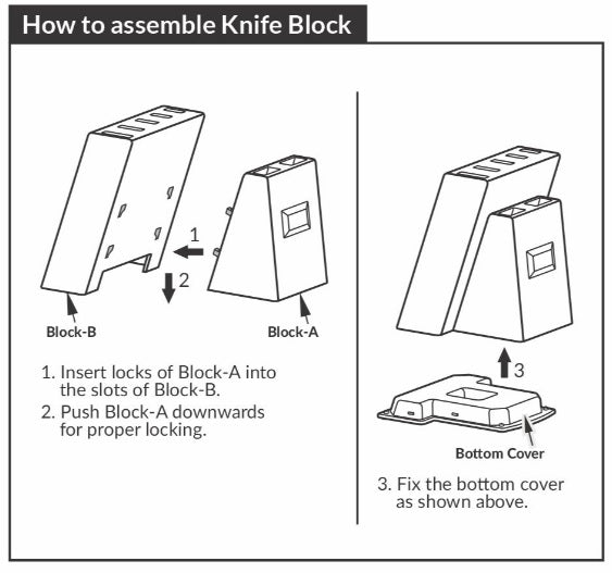 Kohe Knife Block KB-811 (With Products)