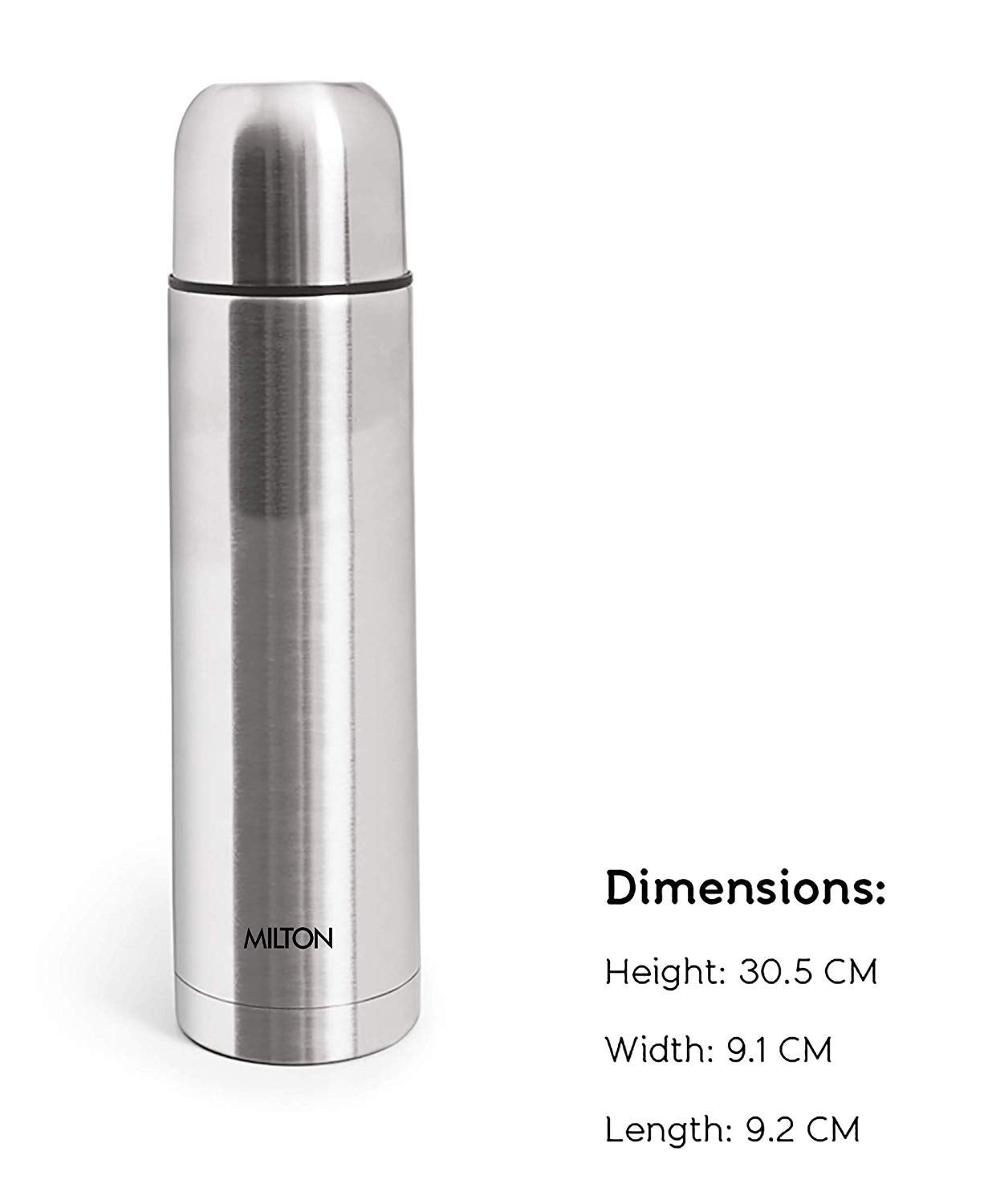 MILTON THERMOSTEEL WITH PLAIN LID BOTTLE 750 ML