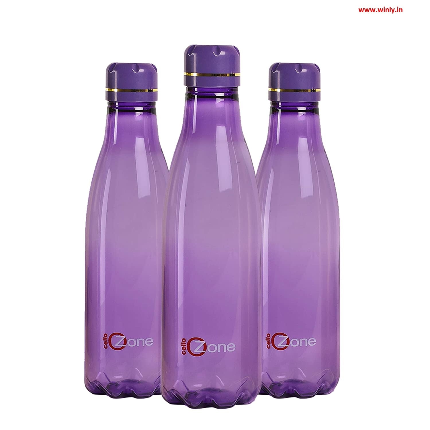 Cello Ozone Water Bottle Set of 3 Assorted Colours