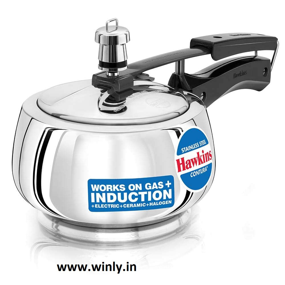 Hawkins Stainless Steel Contura Induction Compatible Inner Lid Pressure Cooker