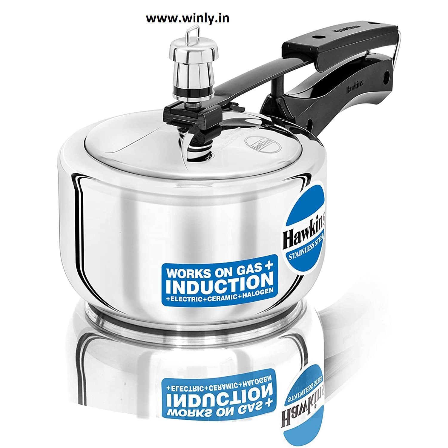 Hawkins Stainless Steel Induction Compatible Inner Lid Pressure Cooker
