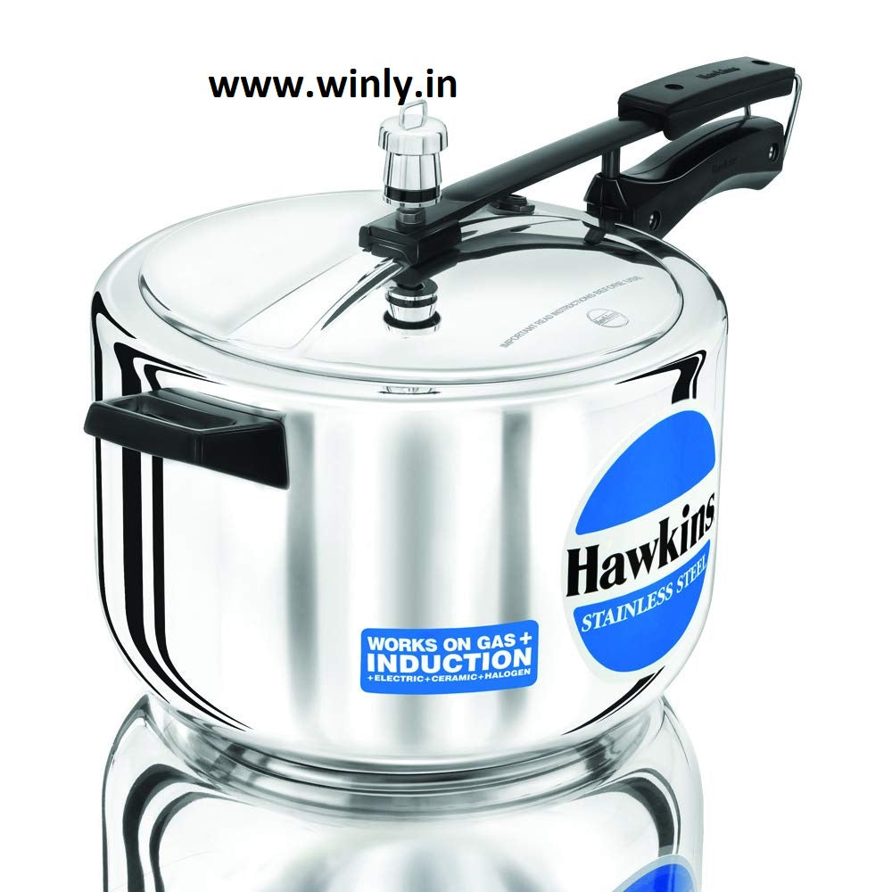 Hawkins Stainless Steel Induction Compatible Inner Lid Pressure Cooker