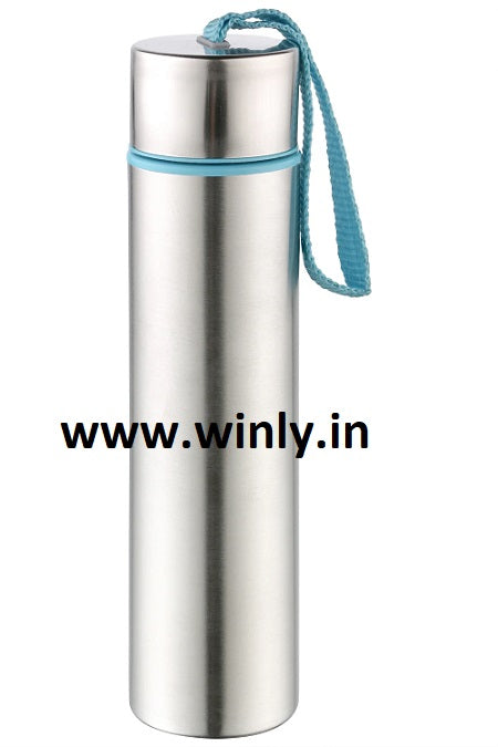 NanoNine Slim 300 ml, Single Wall Stainless Steel Fridge Water Bottle.