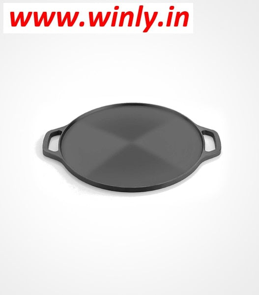 Shrinica Cast Iron Double Handle Dosa Tawa 12 Inch 500552