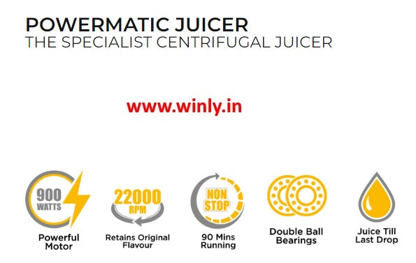 SUJATA POWERMATIC JUICER THE SPECIALIST CENTRIFUGAL JUICER