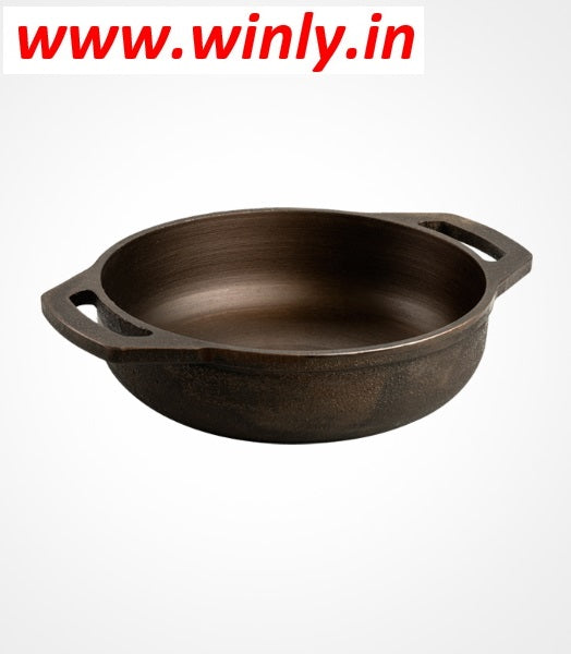 Shrinica Cast Iron Flat Base Kadai
