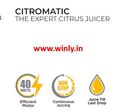 SUJATA CITROMATIC THE EXPERT CITRUS JUICER