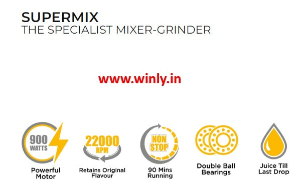 SUJATHA SUPERMIX THE SPECIALIST MIXER-GRINDER