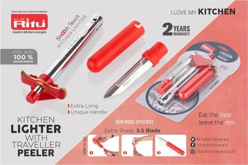 Ritu J-321 Kitchen Lighter With Traveller Peeler