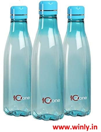 Cello Ozone Water Bottle Set of 3 Assorted Colours