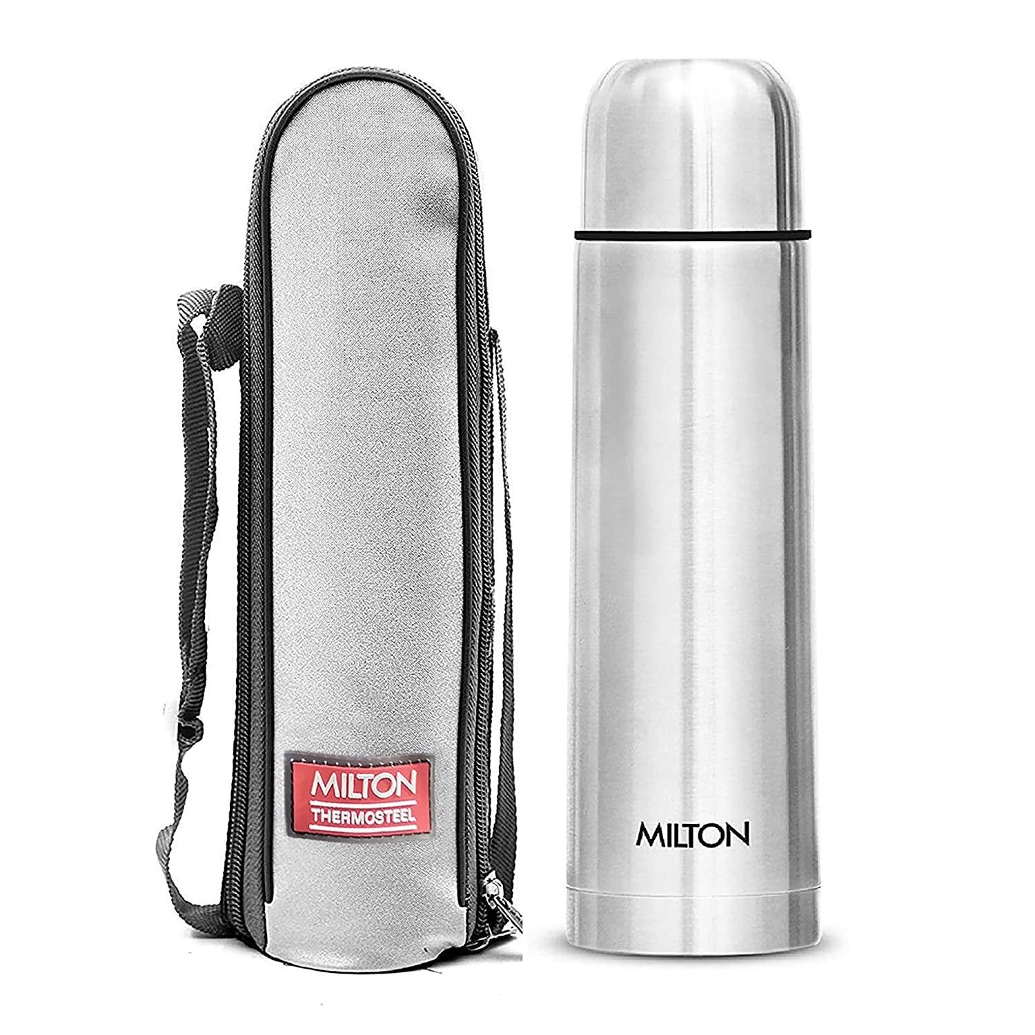 THERMOSTEEL WITH PLAIN LID BOTTLE 1L