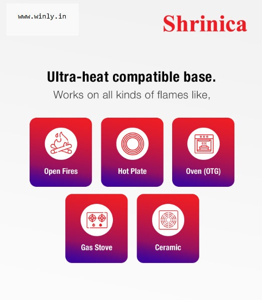 Shrinica Cast Iron Double Handle Dosa Tawa 12 Inch 500552