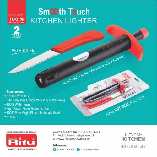 Ritu J-251 Regular Gas Lighter Free Gift