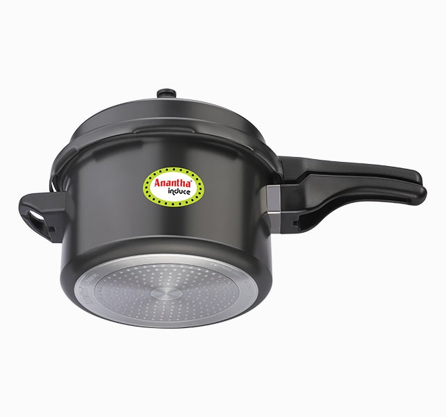 Anantha Graphite Induce – Induction Base Hard Anodized Pressure Cookers (5.5 L)