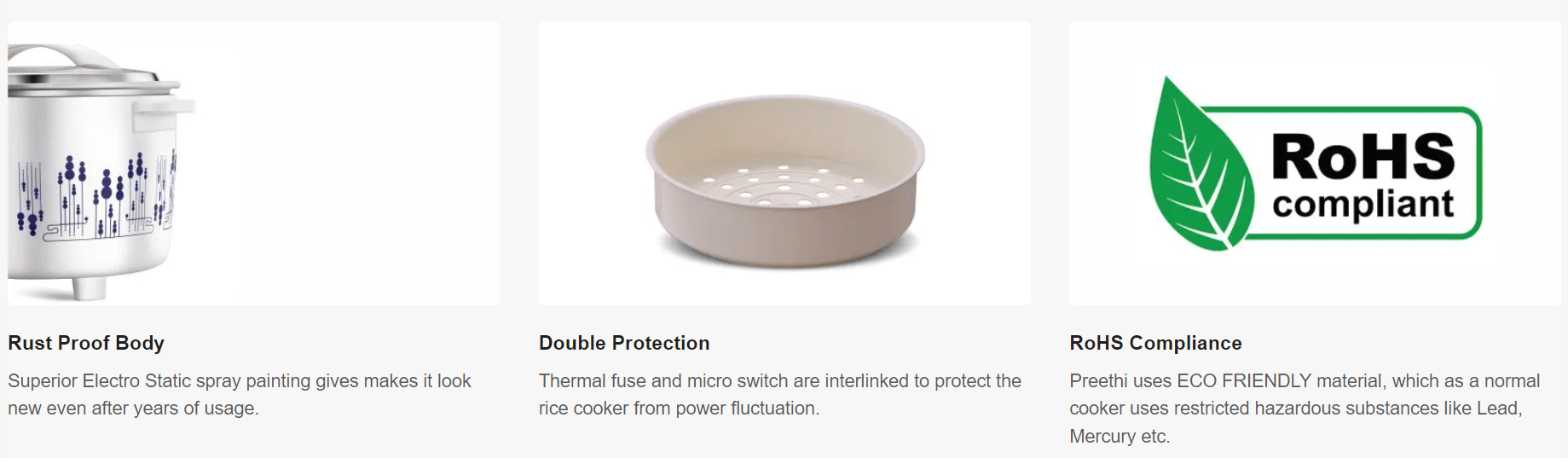 Electric cooker RC.320 1.8 Ltr D.P