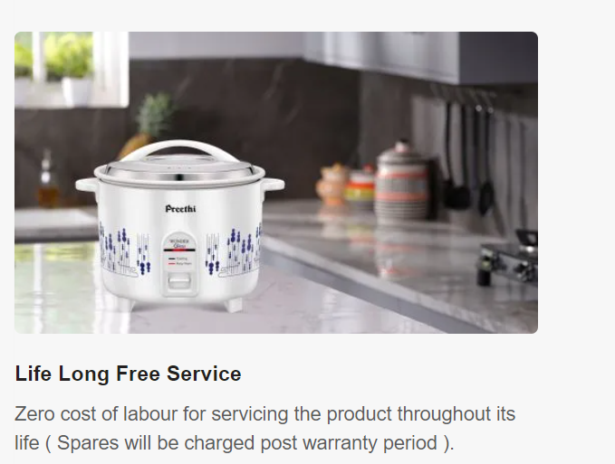 Electric cooker RC.321 2.2 Ltr D.P PREETHI