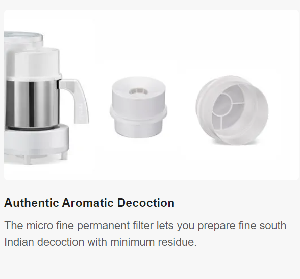 Preethi Drip Café Coffee Maker (White) CM 208