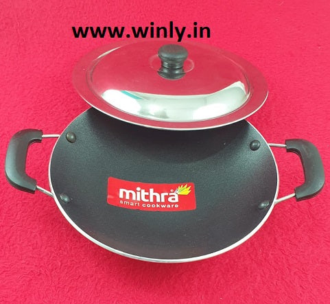 Mithra Appachatty Non stick 3mm Thick With SS Lid