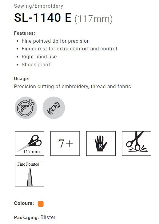 Munix Scissor SL-1140 E (117mm)