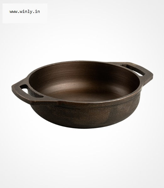 Shrinica Cast Iron Flat Base Kadai