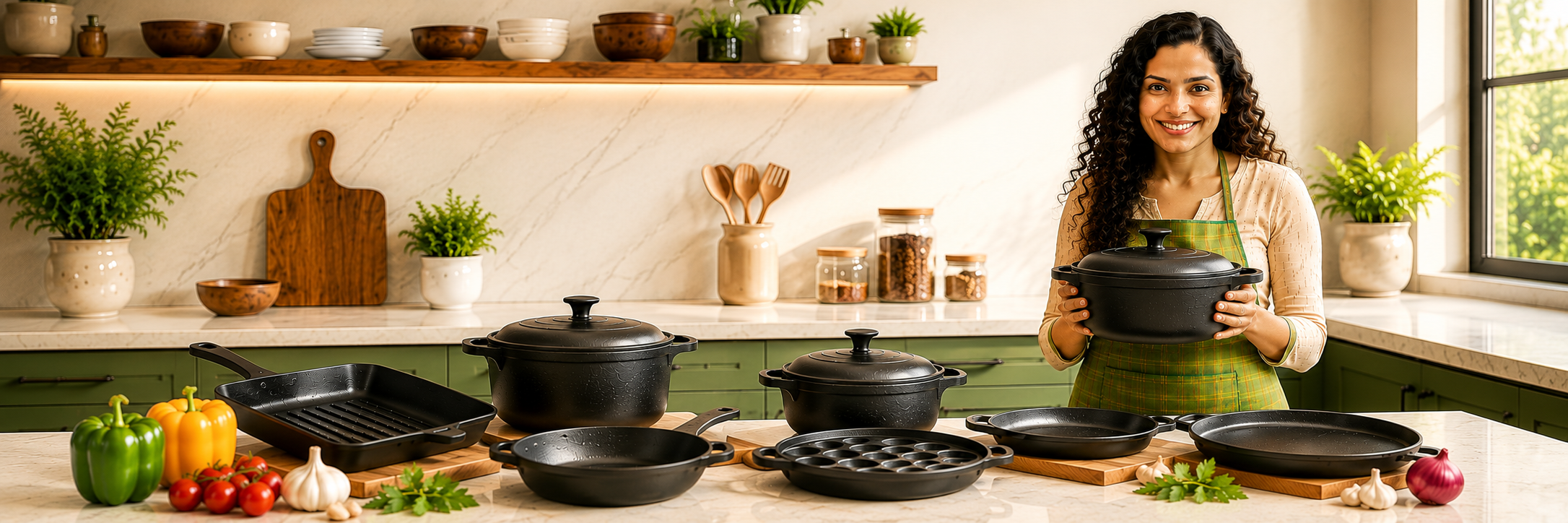 WINLY Cast Iron Cookware