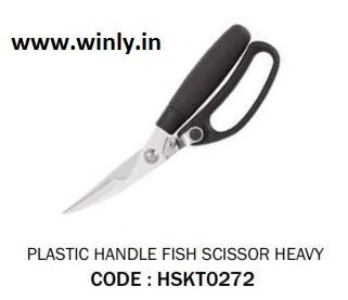 Plastic Handle Fish Scissor Heavy
