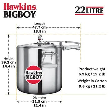 Hawkins Bigboy Pressure Cook Commercial Heavy Duty
