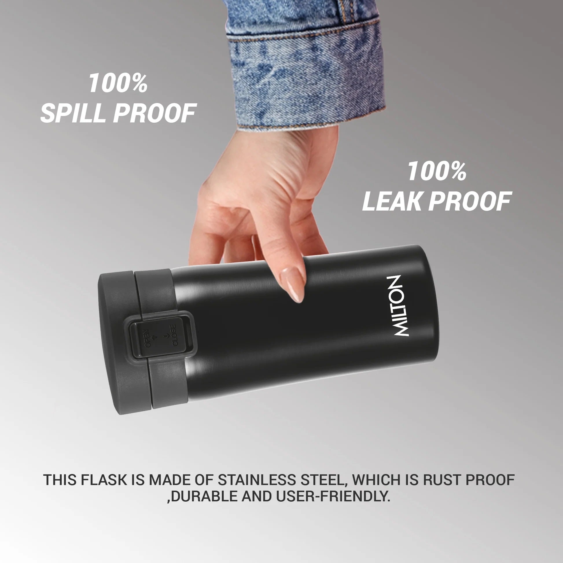 Milton Thermosteel Coffee Mug – Vacuum Insulated Leak-Proof Stainless Steel