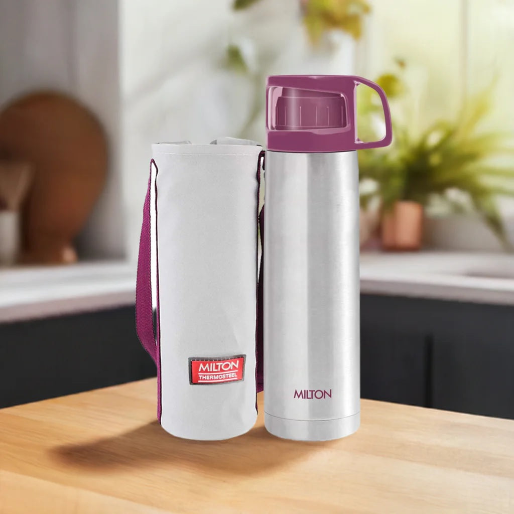 Milton Glassy Thermosteel Flask | Hot & Cold Bottle