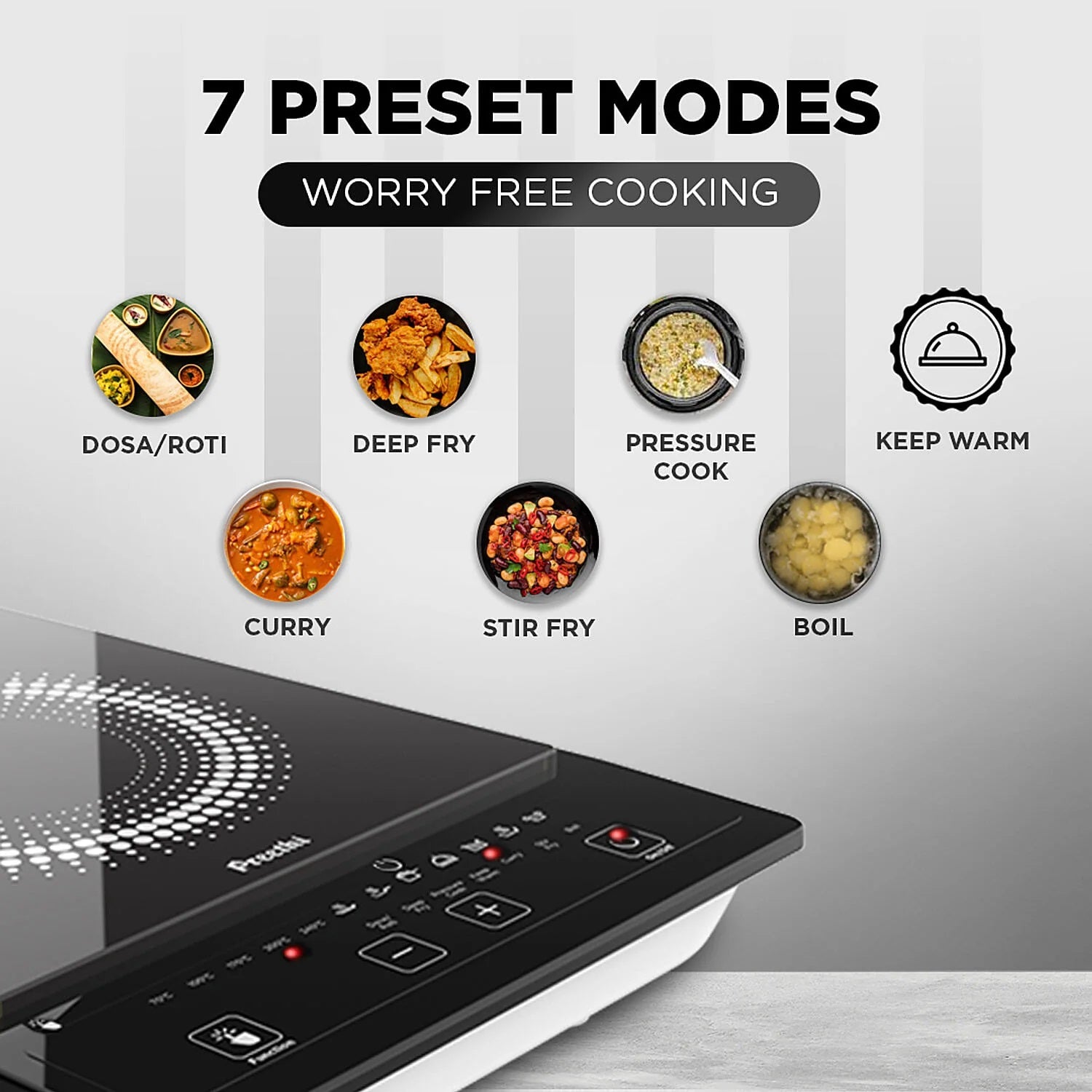 Preethi Indicook IC123 1600W Induction Cooktop